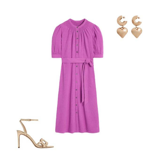 4th bundle featuring 2 items which compliment Ada Double Cloth Midi Dress-Foxglove Purple