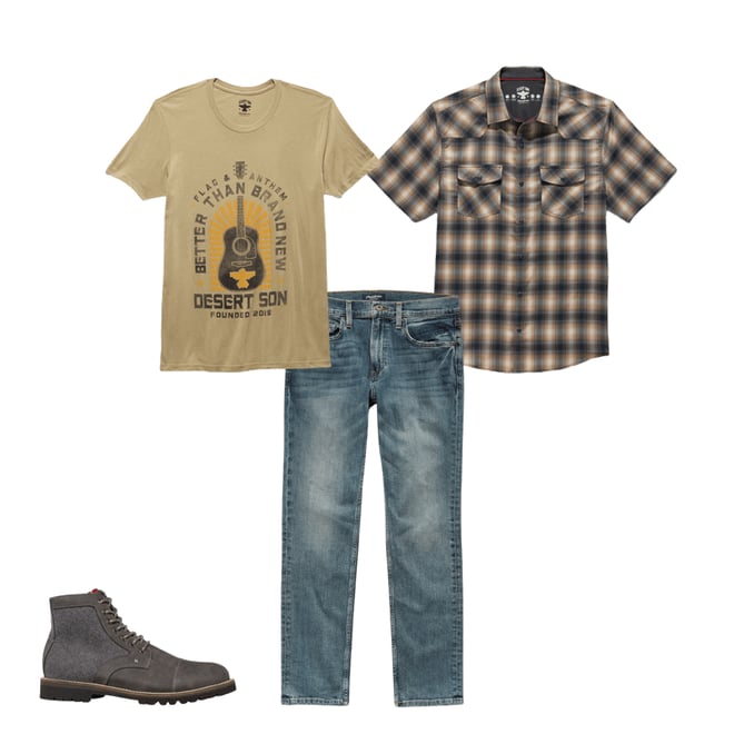 2nd bundle featuring 3 items which compliment Adrian Denim Jean - Oakland Slim Fit - Light Wash