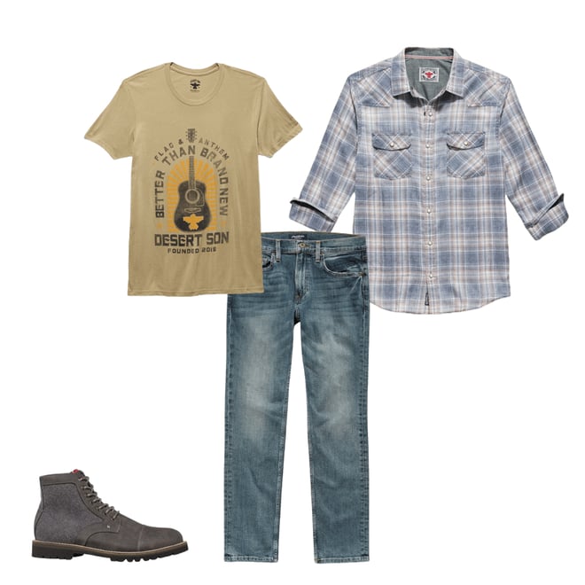 1st bundle featuring 3 items which compliment Adrian Denim Jean - Oakland Slim Fit - Light Wash