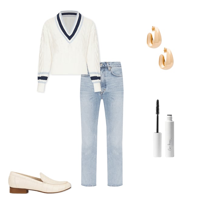 2nd bundle featuring 4 items which compliment Pinch Waist High Rise Kick Jeans