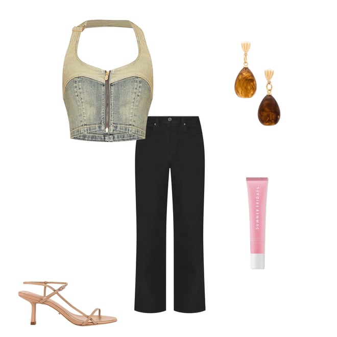 2nd bundle featuring 4 items which compliment Roxie Denim Halter Top