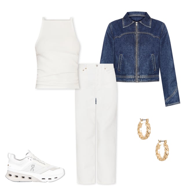 1st bundle featuring 4 items which compliment 90's Mid Rise Loose Jeans