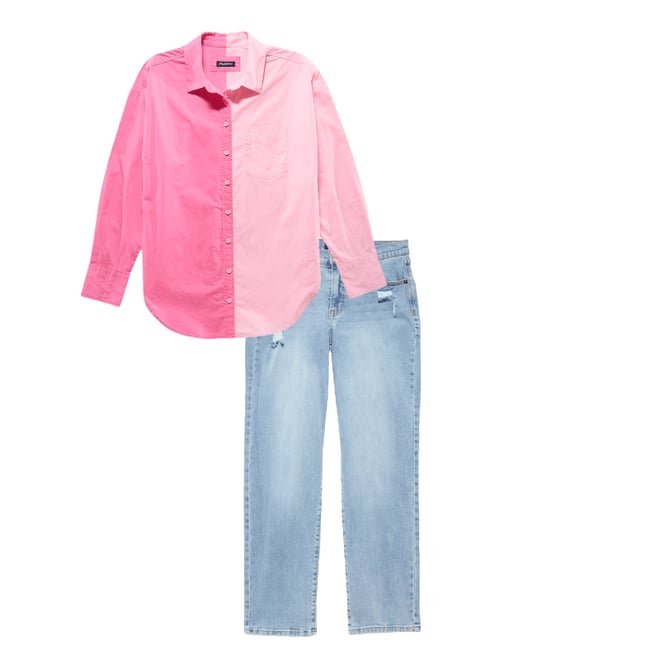 2nd bundle featuring 1 items which compliment  Savona Oversized Shirt - Pink Combo