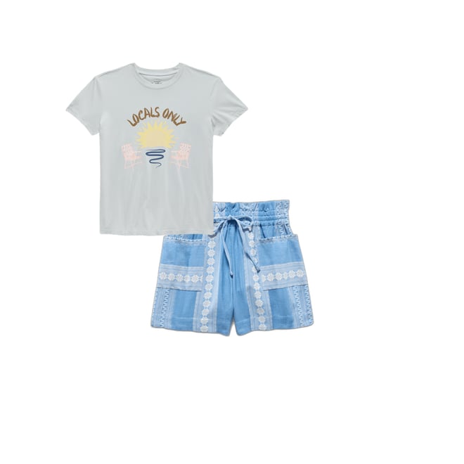 1st bundle featuring 1 items which compliment  Locals Only Tee Shirt - Light Blue