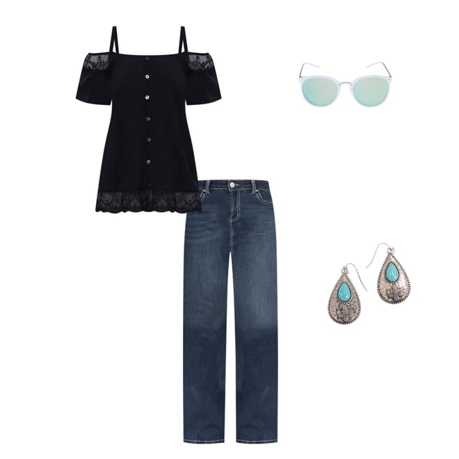 7th bundle featuring 4 items of womens top engaged jeans gallery
