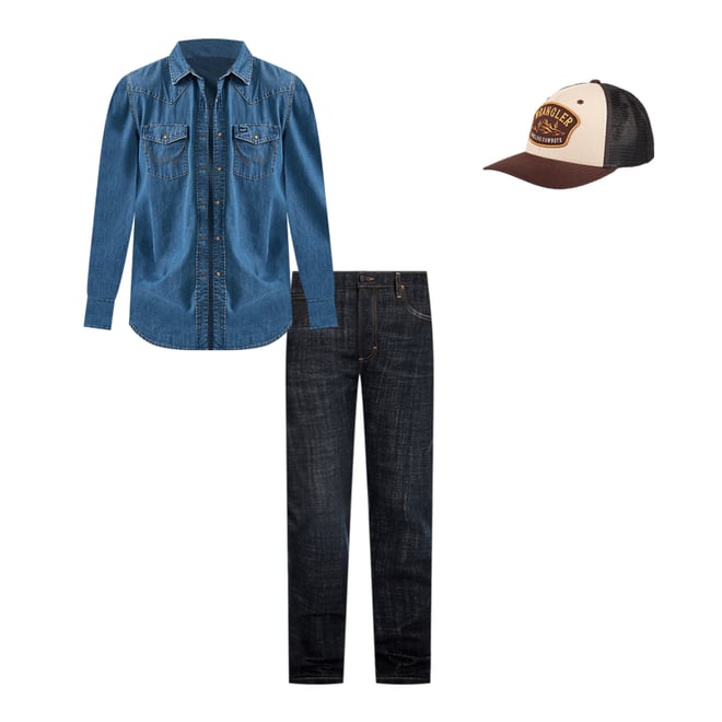 Men's Wrangler Retro® Slim Fit Bootcut Jean in Dax