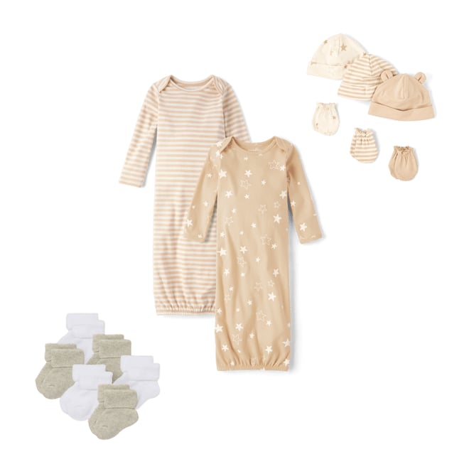 6th bundle featuring 2 items which compliment Baby Star Hat And Mittens 6-Piece Set