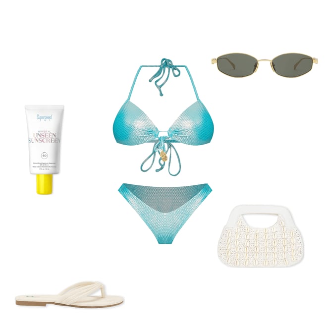 1st bundle featuring 5 items which compliment Luminous Molded Push Up Bikini Top