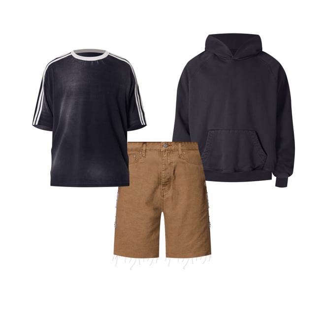 ※残り僅か※【MNML】STRIPED SOCCER Tシャツ Striped Soccer Tee - Black | mnml | shop now