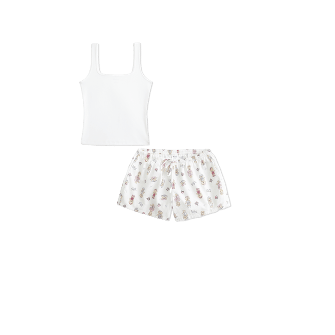 Oxford Cotton Tie Shorts