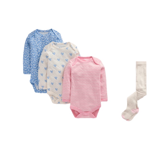 6th bundle featuring 1 items which compliment Baby Ribbed Tights-Oatmeal