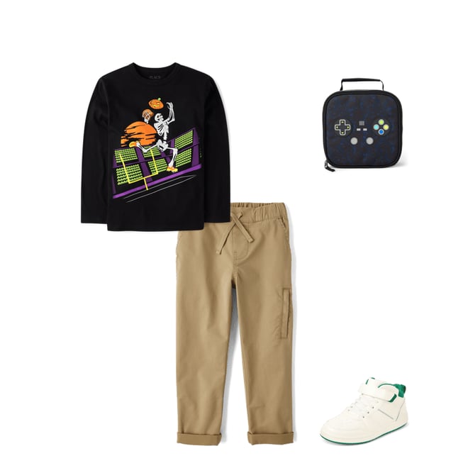 7th bundle featuring 3 items which compliment Boys Contrast Cuff Mid Top Sneakers