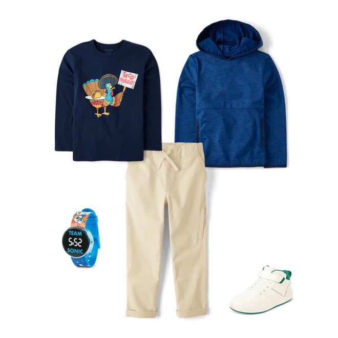 8th bundle featuring 4 items which compliment Boys Contrast Cuff Mid Top Sneakers