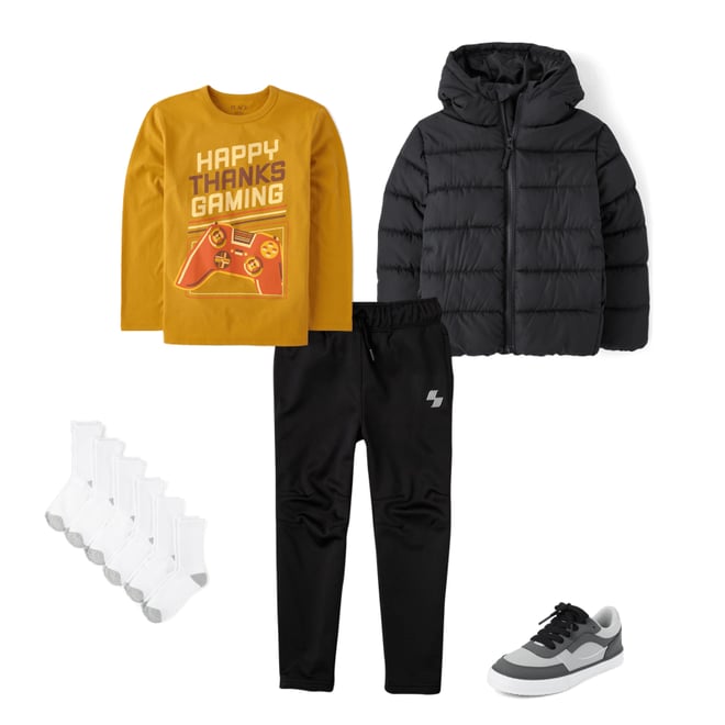 5th bundle featuring 4 items which compliment Boys Moisture Wicking Fleece Pants