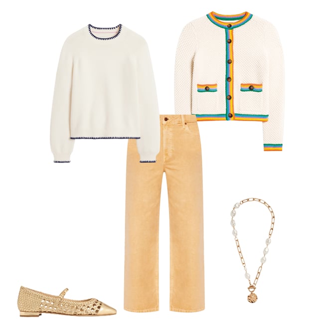 4th bundle featuring 4 items which compliment Libby Knitted Jacket-Warm Ivory, Rainbow