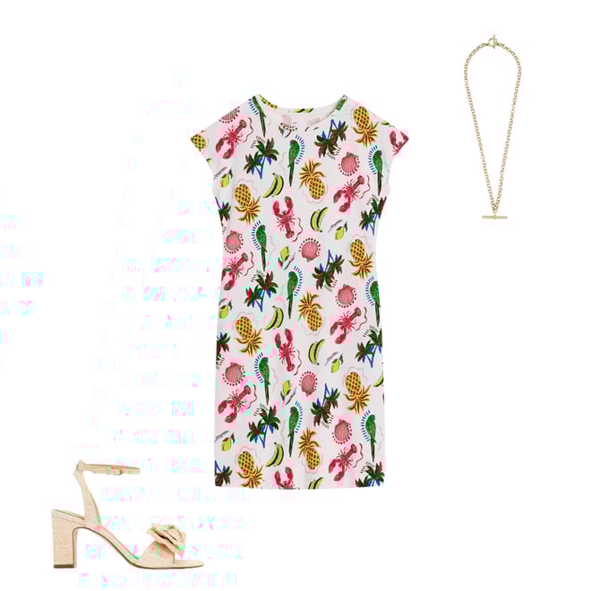4th bundle featuring 2 items which compliment Leah Jersey T-shirt Dress-Tropical Bonanza Vine