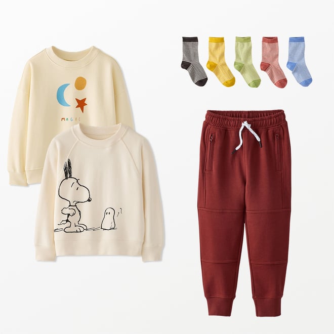 Slim Fit French Terry Double Knee Sweatpants | Hanna Andersson