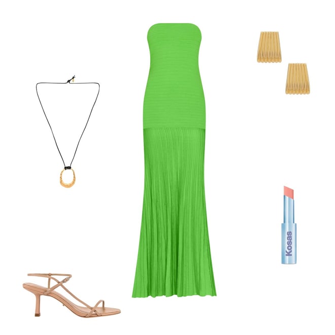 Line & Dot Arlo Tube Dress in Electric Green | REVOLVE