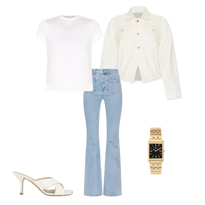 【新品タグ付】Theory 白Tシャツ S TINY TEE モックネック 綿 TH_L1024521_100_0?