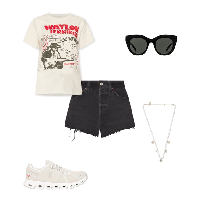 3rd bundle featuring 4 items which compliment Waylon Jennings Ol Waylon Tour Tee