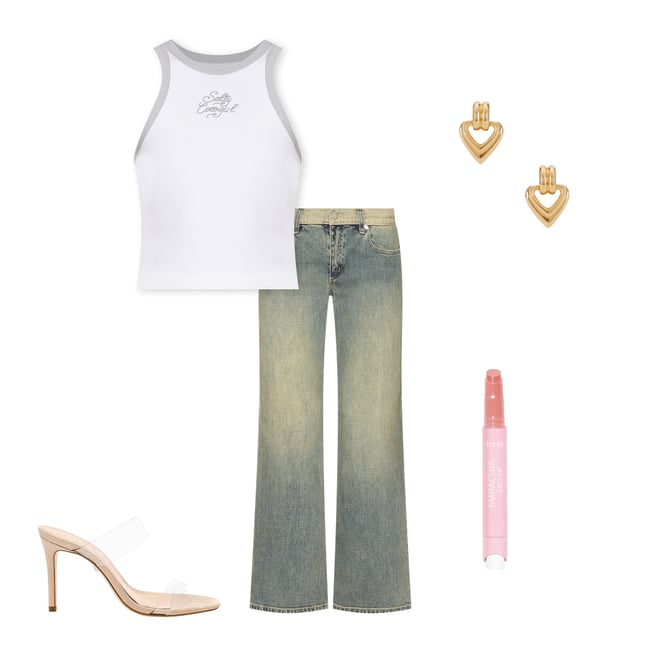 2nd bundle featuring 4 items which compliment 99 Wide Leg Jeans