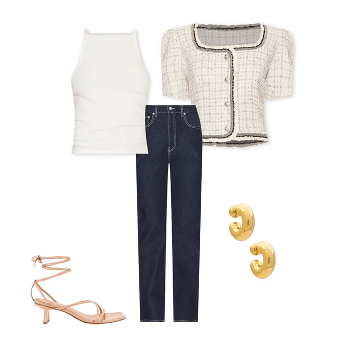 6th bundle featuring 4 items which compliment High Rise Straight Jeans