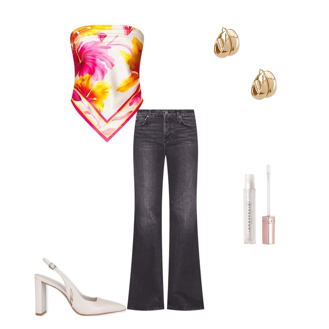 2nd bundle featuring 4 items which compliment Jade Low Rise Relaxed Flare Jeans