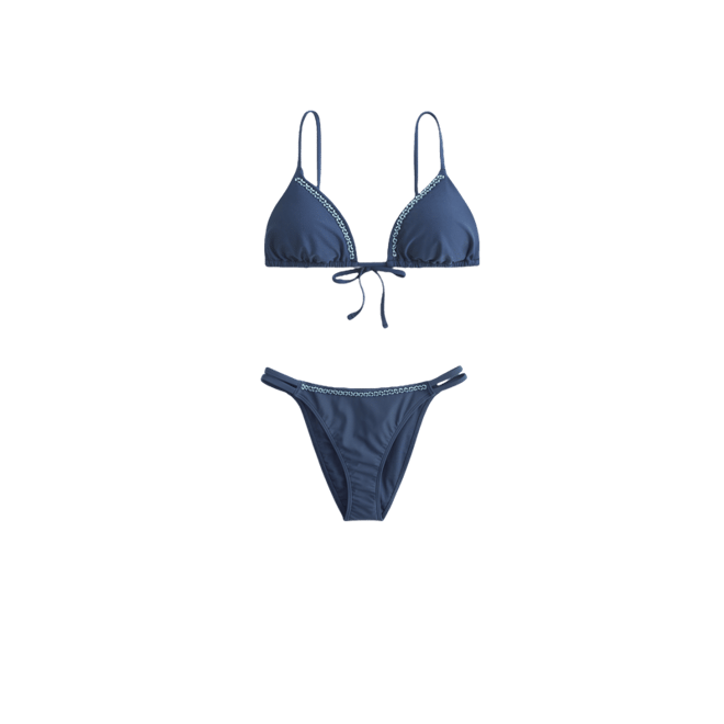 Beaded Triangle Bikini Top