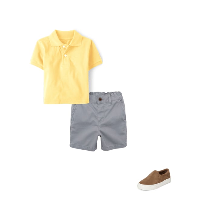 1st bundle featuring 2 items which compliment Baby and Toddler Boys Uniform Stretch Chino Shorts