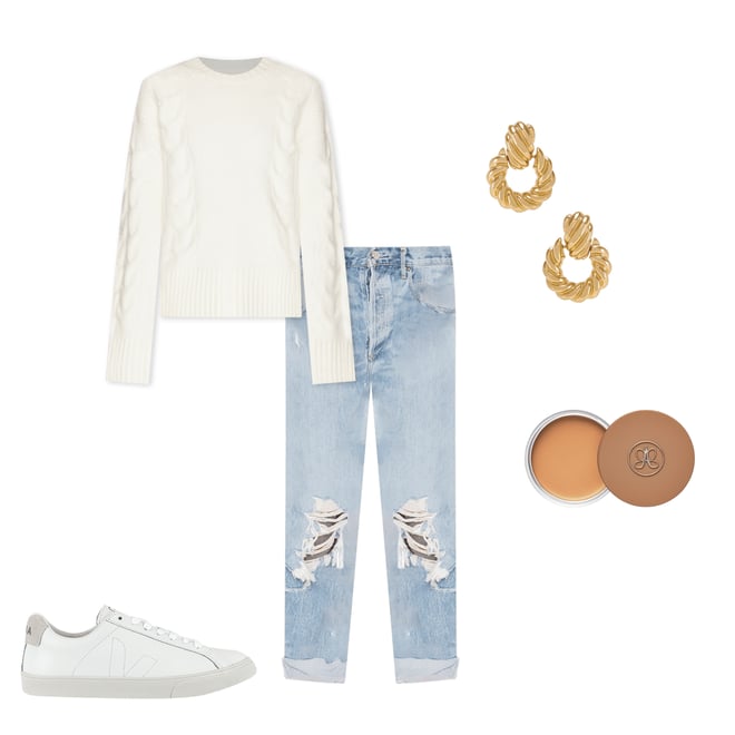 2nd bundle featuring 4 items which compliment 90's Mid Rise Loose Fit Jeans