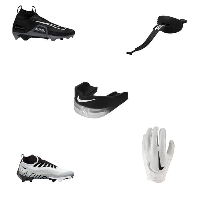 Nike Vapor Edge Pro 360 White/Black Men's Football Cleat - Hibbett