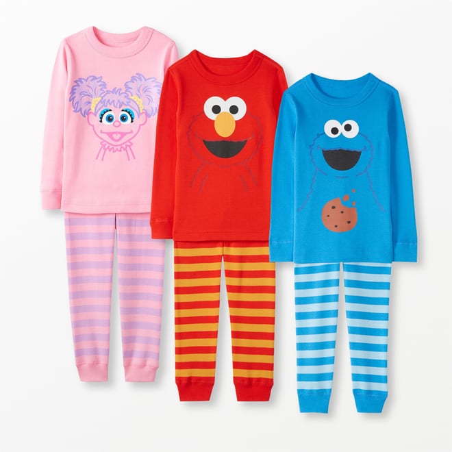 Sesame Street Long John Pajama Set