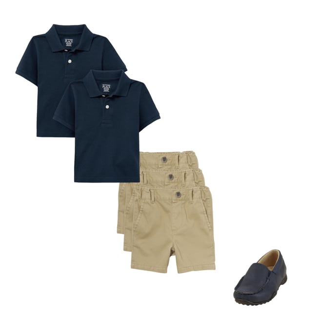 1st bundle featuring 2 items which compliment Baby And Toddler Uniform Pique Polo 2-Pack