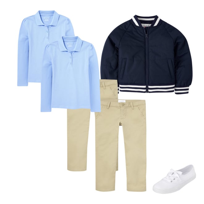 girls tall uniform pants