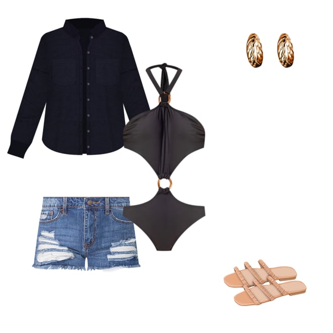 Jean hotsell shorts polyvore