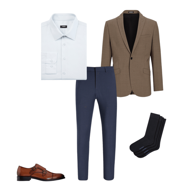 A White Bespoke Casual “French Suit” and pant trouser