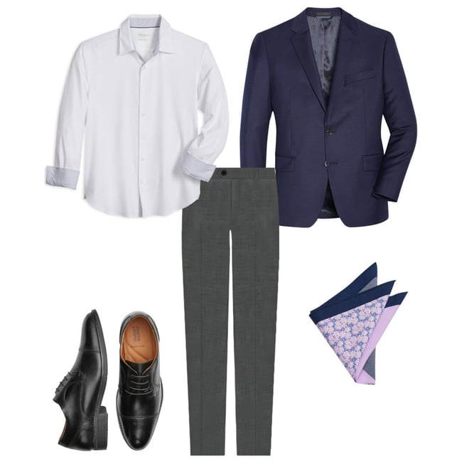 Lauren By Ralph Lauren Classic Fit Suit Separates Coat, Navy - Men's Suits  | Men's Wearhouse