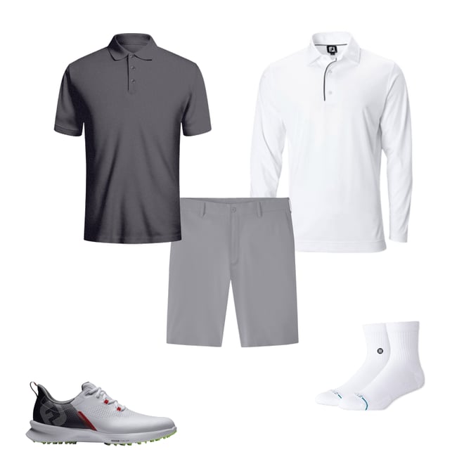 【新品】 FootJoy Long 26233 White Shirt Golf Protection Sun Sleeve メンズウェア