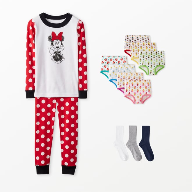Minnie Mouse Toddler Girl's Dot Polyester and Fleece Pants Pajama Set -  Little Dreamers Pajamas