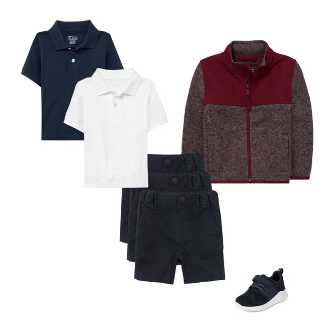 2nd bundle featuring 3 items which compliment Baby And Toddler Boys Uniform Stretch Chino Shorts 3-Pack