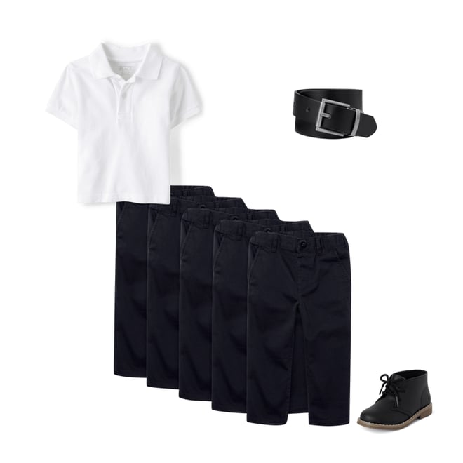 4th bundle featuring 3 items which compliment Toddler Uniform Pique Polo