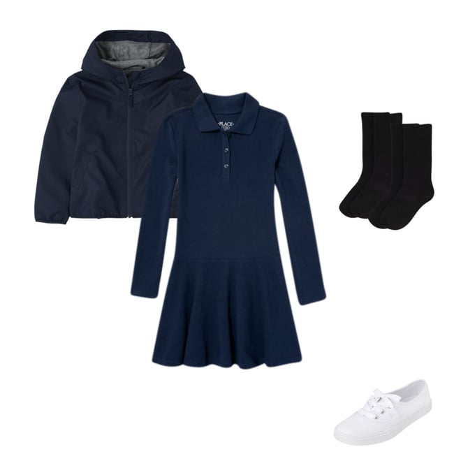 long sleeve polo dress uniform