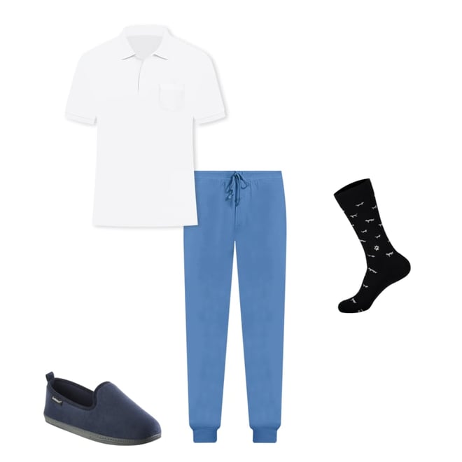 Microfleece Lounge Pants Size L MSRP $40 New Men Sonoma Pajama Set  Black Tee 