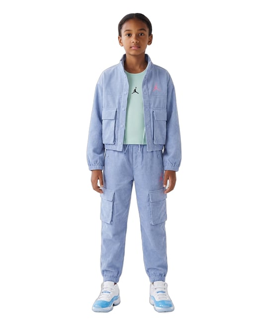 Jordan 11 Retro Low "White and University Blue" Grade School Kids' Shoe