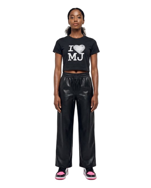 Jordan Women's Flight Faux Leather Pants | Hibbett