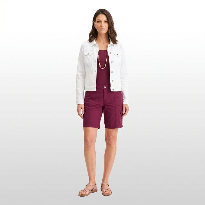 macys dress shorts Style & Co. Women's Mid-Rise Comfort-Waist Cargo Shorts