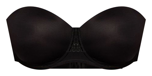 Women's Beauty Back Smoothing Strapless Bra Lingerie Invisible Brassiere  With Front Closure Bras Black 34/75AB 