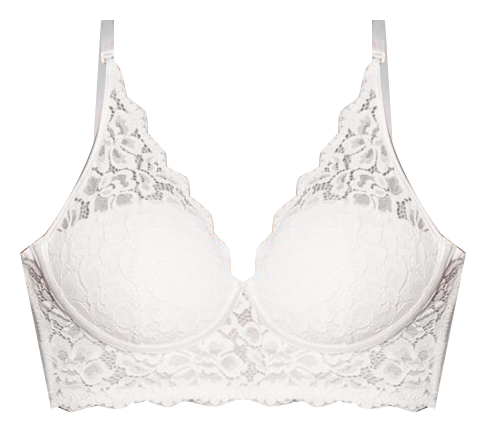 Essentials868 - Extra Coverage Lace Detail Bra ✓Light Padding