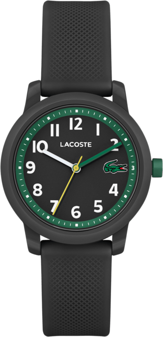 Kids L.12.12 Light Black Silicone Strap Watch 32mm