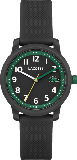 Kids L.12.12 Light Black Silicone Strap Watch 32mm